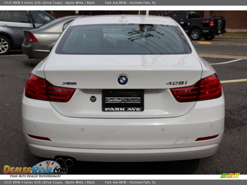2015 BMW 4 Series 428i xDrive Coupe Alpine White / Black Photo #4