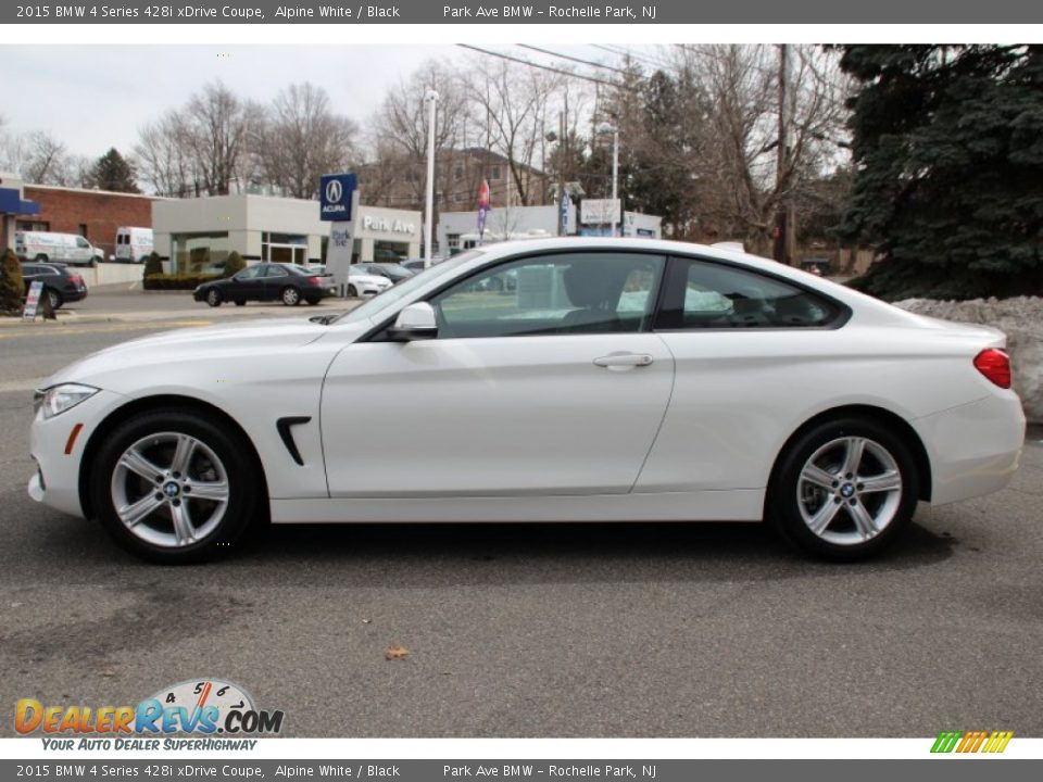 2015 BMW 4 Series 428i xDrive Coupe Alpine White / Black Photo #5