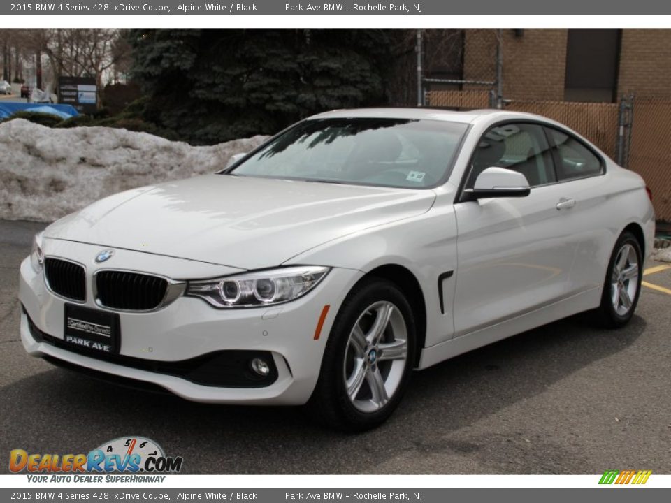2015 BMW 4 Series 428i xDrive Coupe Alpine White / Black Photo #6