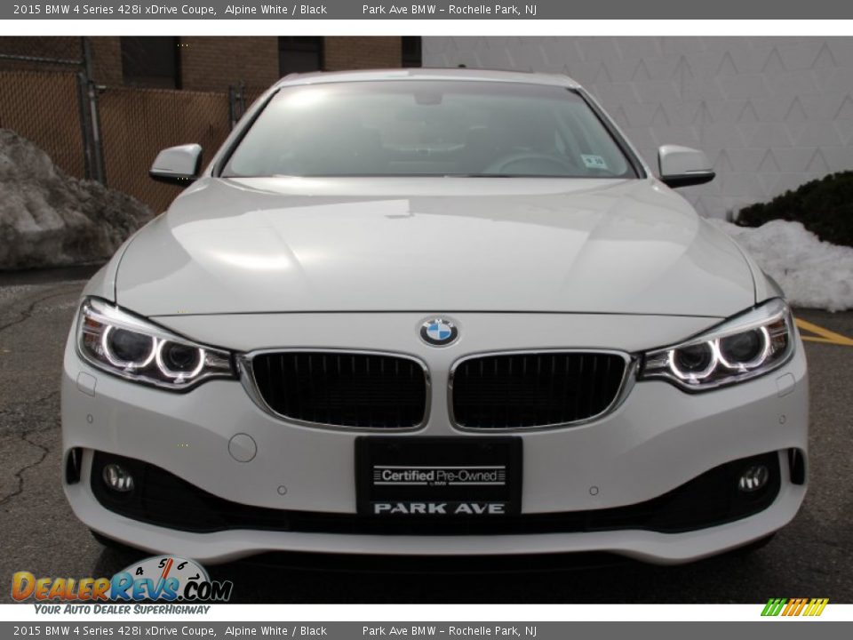 2015 BMW 4 Series 428i xDrive Coupe Alpine White / Black Photo #7