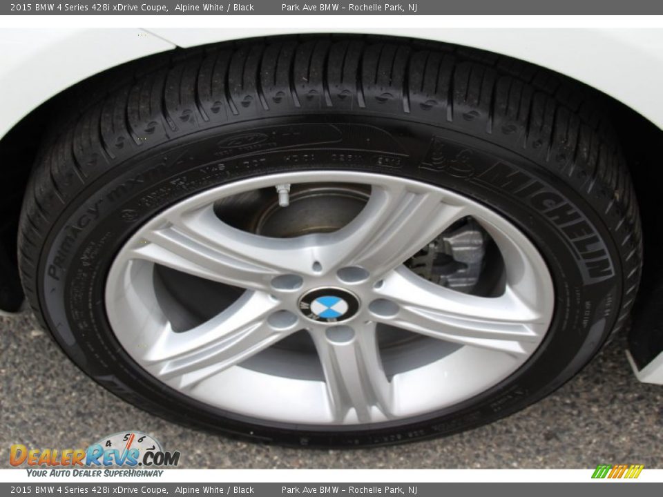 2015 BMW 4 Series 428i xDrive Coupe Alpine White / Black Photo #31