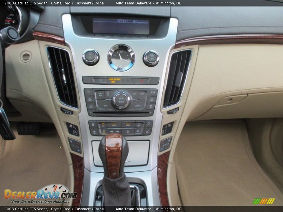 2008 Cadillac CTS Sedan Crystal Red / Cashmere/Cocoa Photo #32