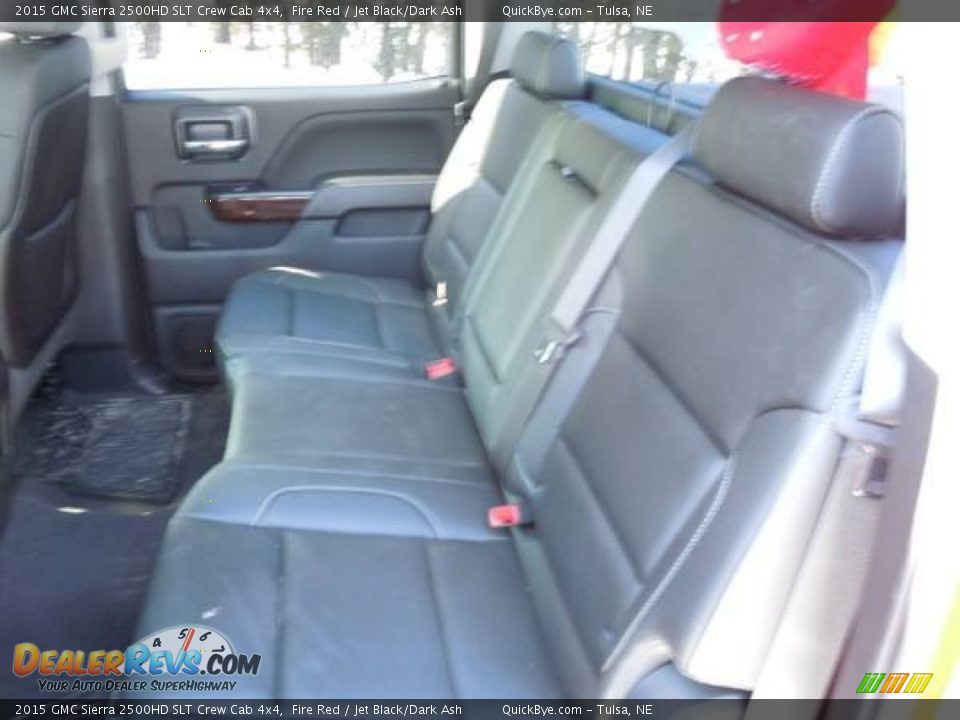 Rear Seat of 2015 GMC Sierra 2500HD SLT Crew Cab 4x4 Photo #6