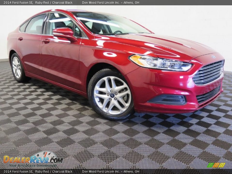 2014 Ford Fusion SE Ruby Red / Charcoal Black Photo #1