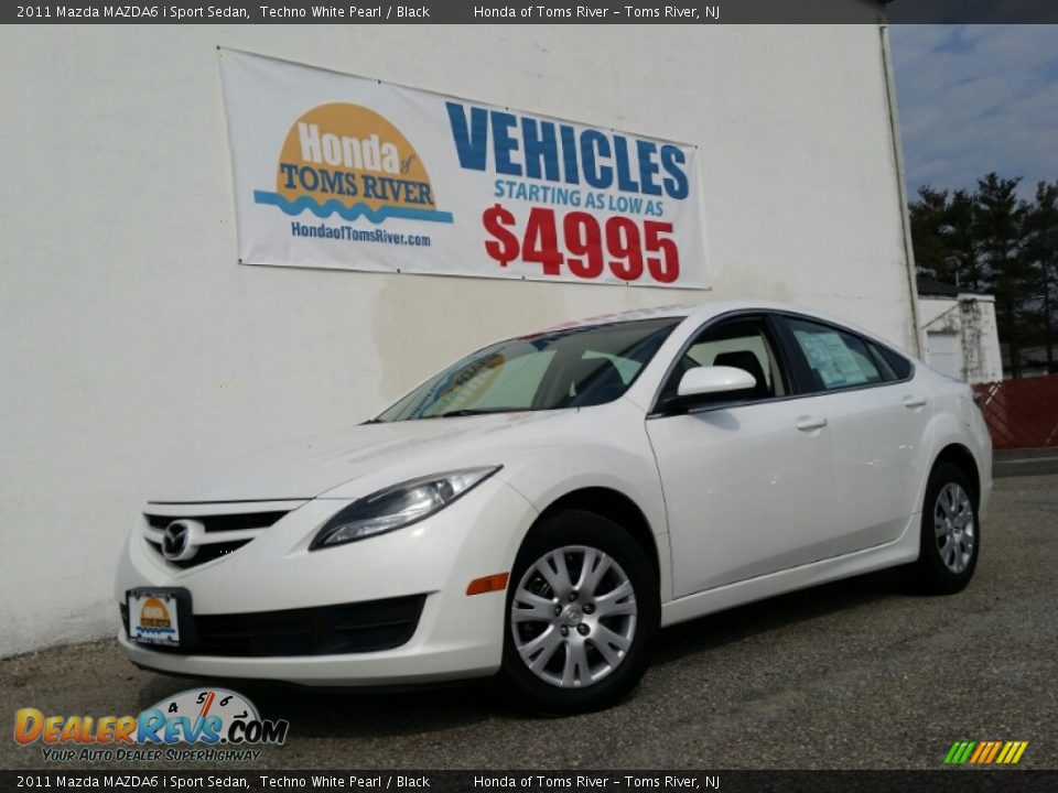 2011 Mazda MAZDA6 i Sport Sedan Techno White Pearl / Black Photo #1