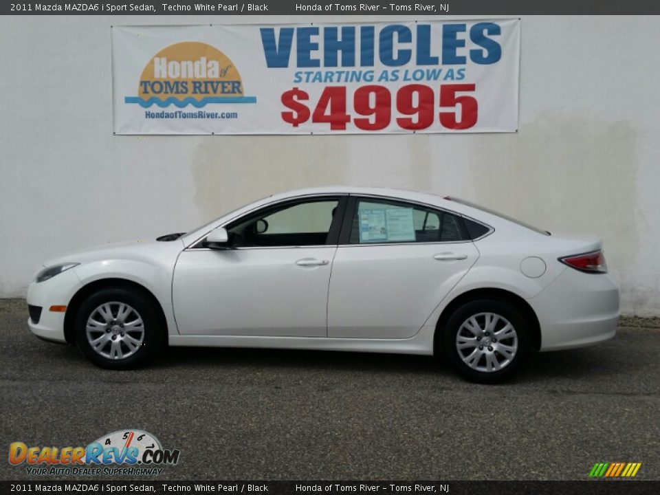 2011 Mazda MAZDA6 i Sport Sedan Techno White Pearl / Black Photo #3