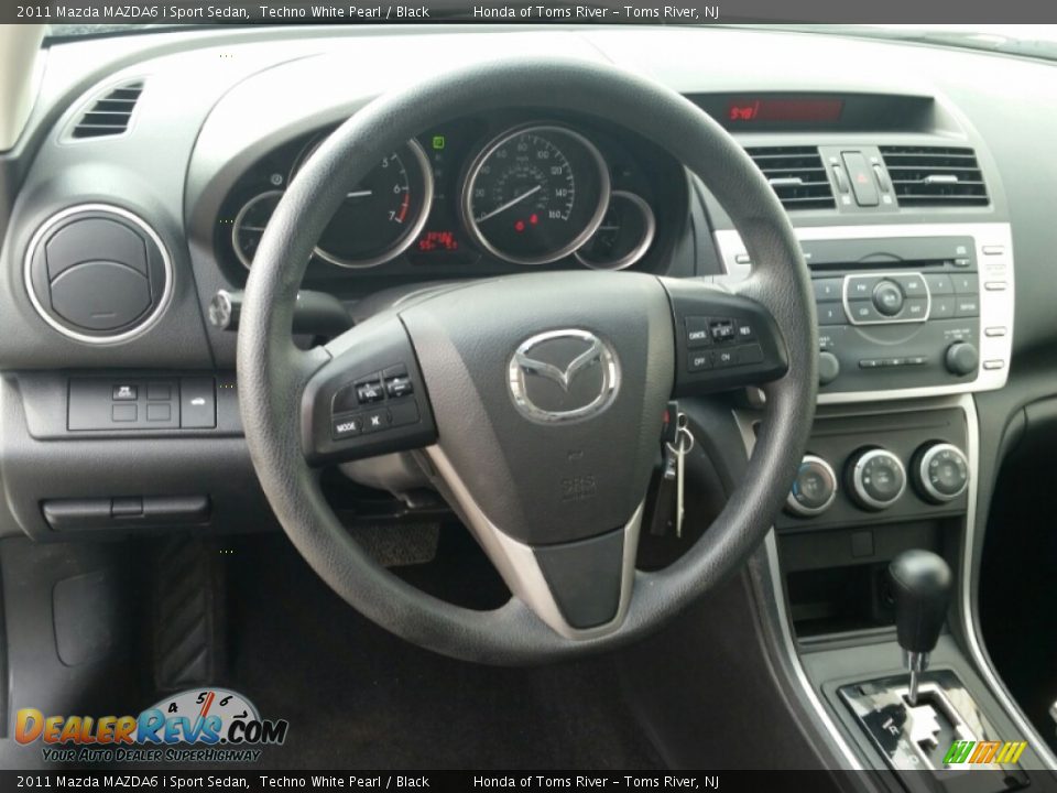 2011 Mazda MAZDA6 i Sport Sedan Techno White Pearl / Black Photo #14