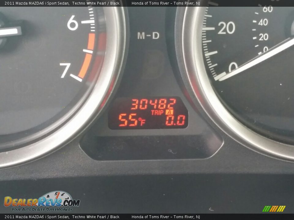 2011 Mazda MAZDA6 i Sport Sedan Techno White Pearl / Black Photo #16