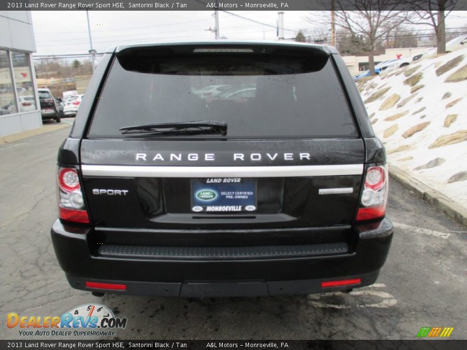 2013 Land Rover Range Rover Sport HSE Santorini Black / Tan Photo #5