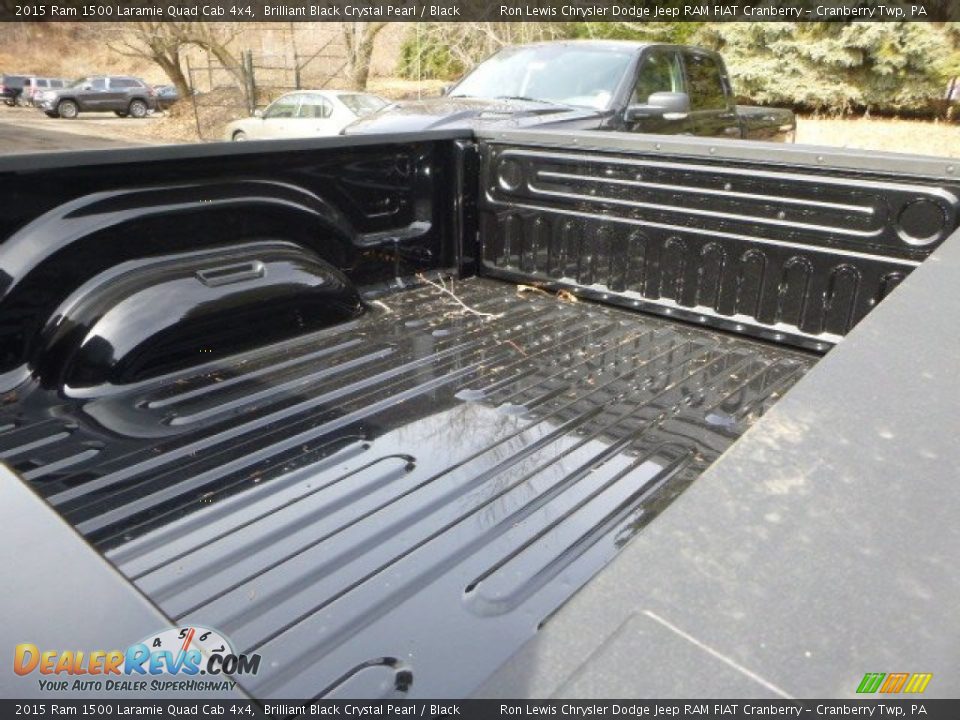 2015 Ram 1500 Laramie Quad Cab 4x4 Brilliant Black Crystal Pearl / Black Photo #3