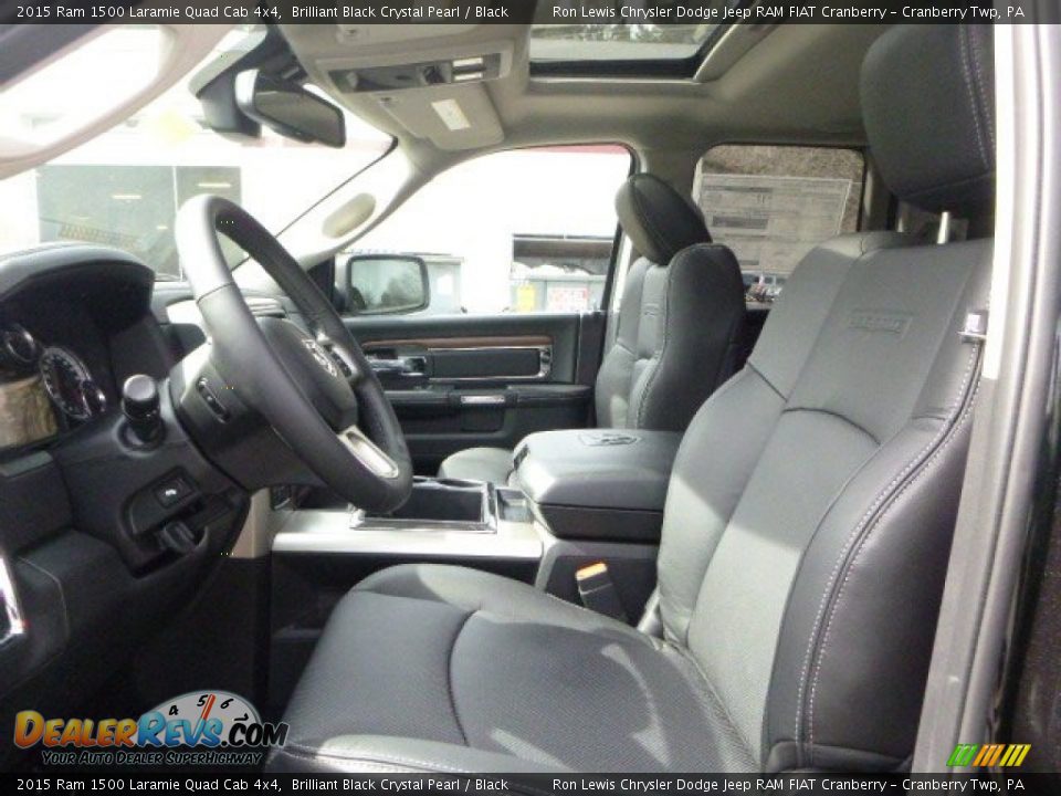 Front Seat of 2015 Ram 1500 Laramie Quad Cab 4x4 Photo #14