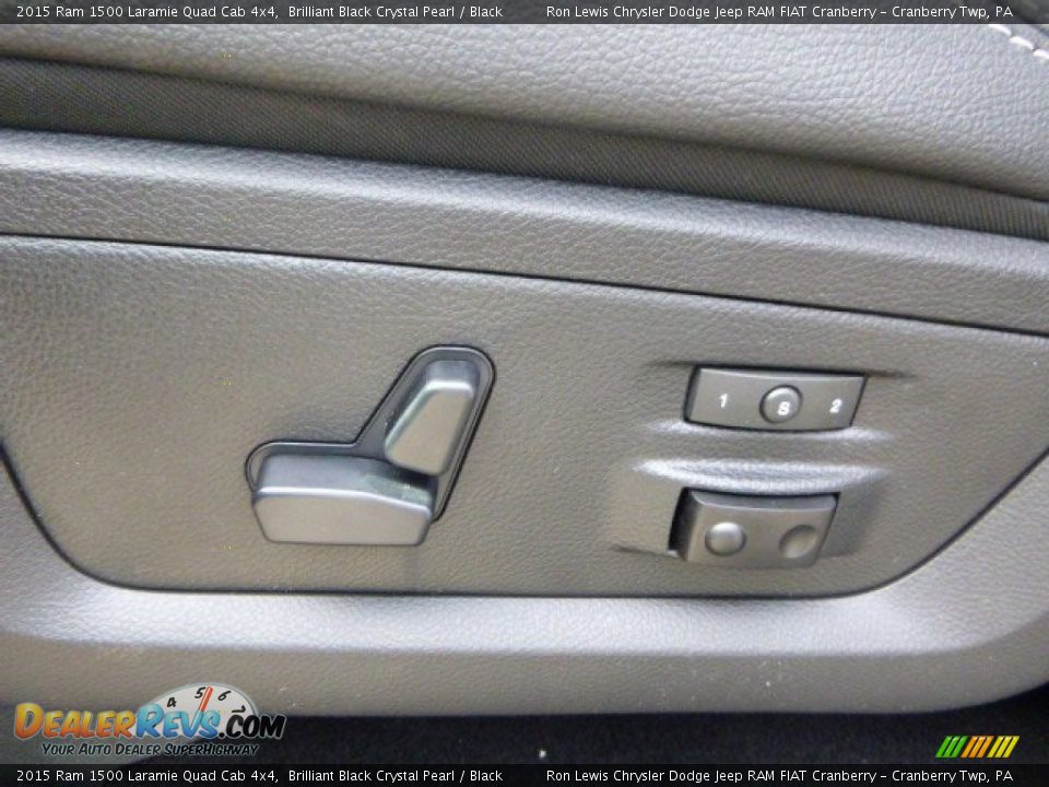 2015 Ram 1500 Laramie Quad Cab 4x4 Brilliant Black Crystal Pearl / Black Photo #15