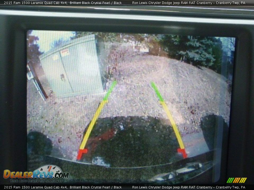 2015 Ram 1500 Laramie Quad Cab 4x4 Brilliant Black Crystal Pearl / Black Photo #17