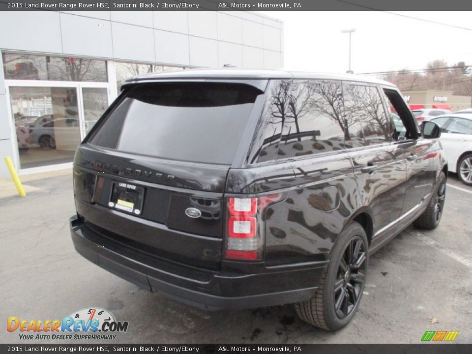 2015 Land Rover Range Rover HSE Santorini Black / Ebony/Ebony Photo #6