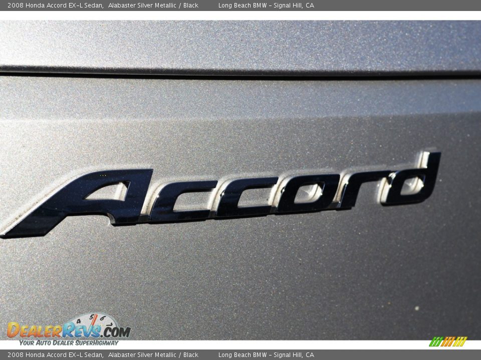 2008 Honda Accord EX-L Sedan Alabaster Silver Metallic / Black Photo #6