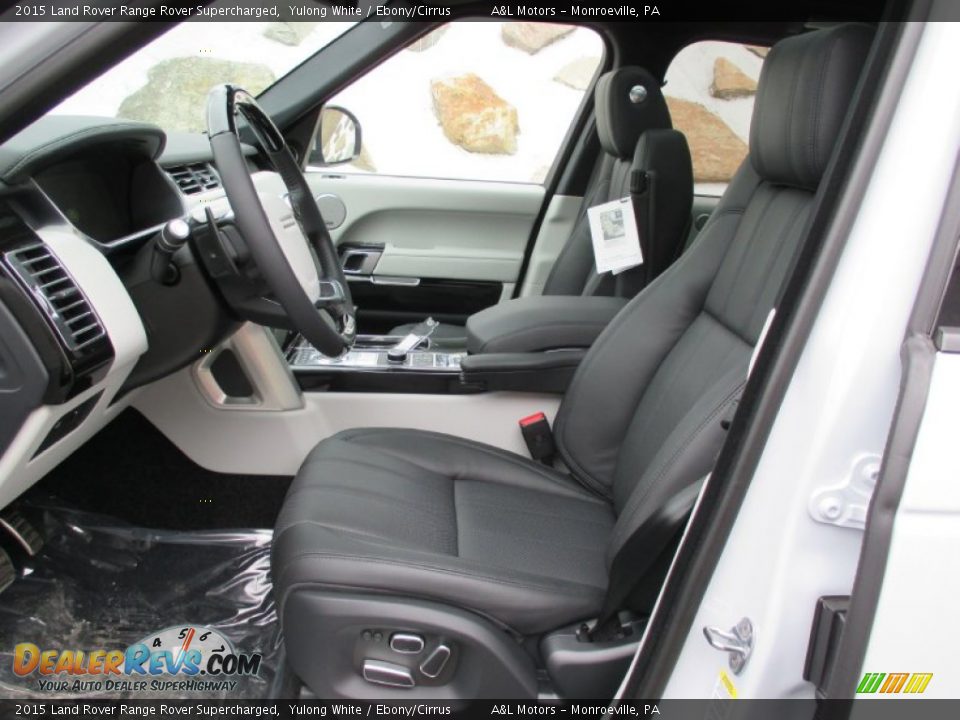 Ebony/Cirrus Interior - 2015 Land Rover Range Rover Supercharged Photo #12