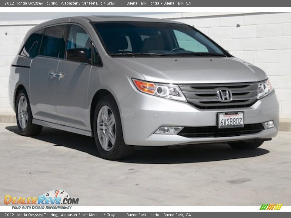 2012 Honda Odyssey Touring Alabaster Silver Metallic / Gray Photo #1