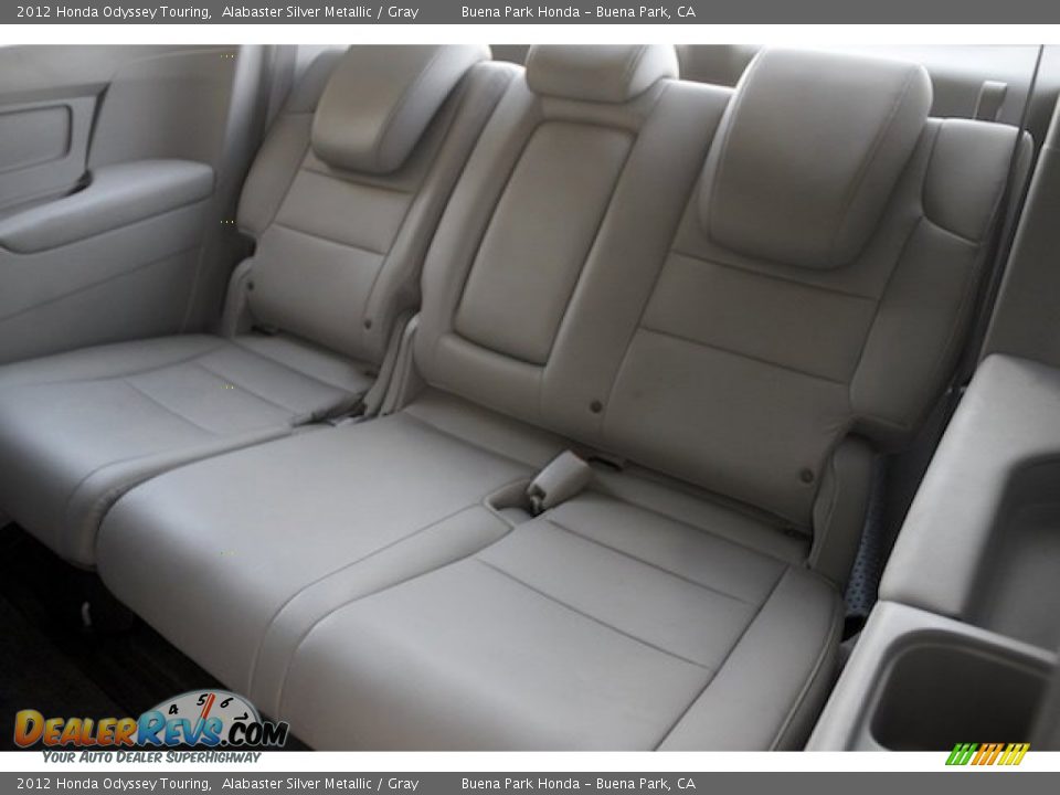 2012 Honda Odyssey Touring Alabaster Silver Metallic / Gray Photo #14