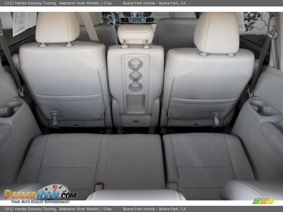 2012 Honda Odyssey Touring Alabaster Silver Metallic / Gray Photo #18