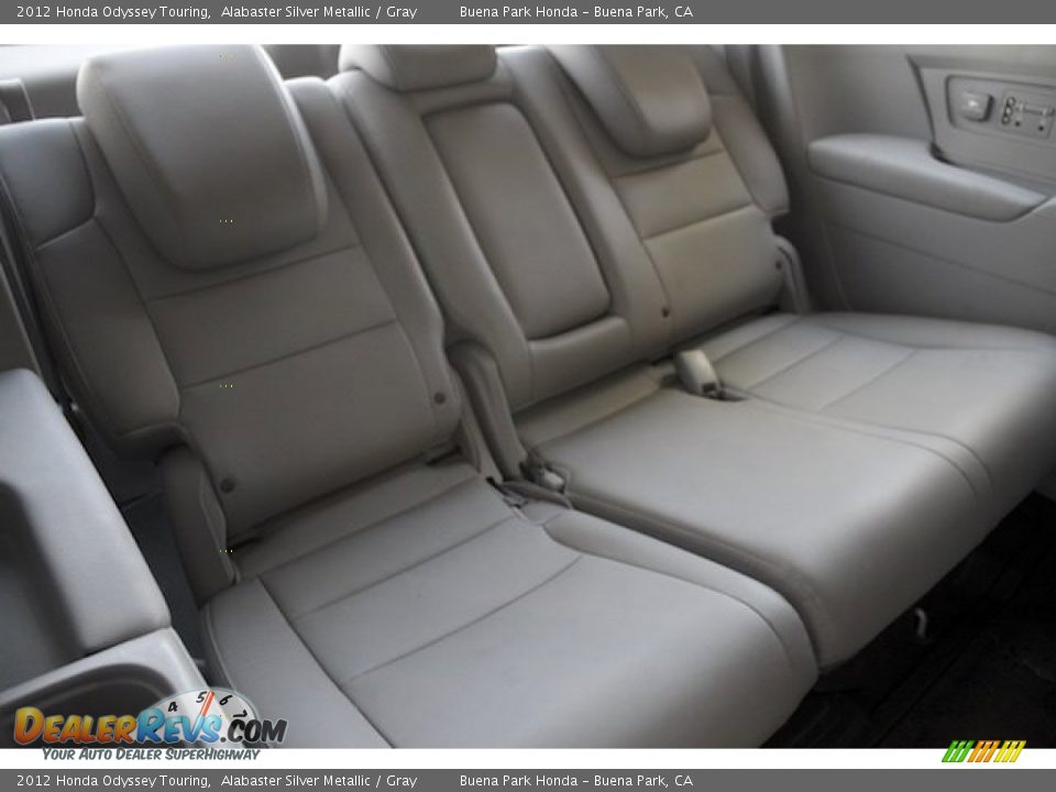 2012 Honda Odyssey Touring Alabaster Silver Metallic / Gray Photo #21