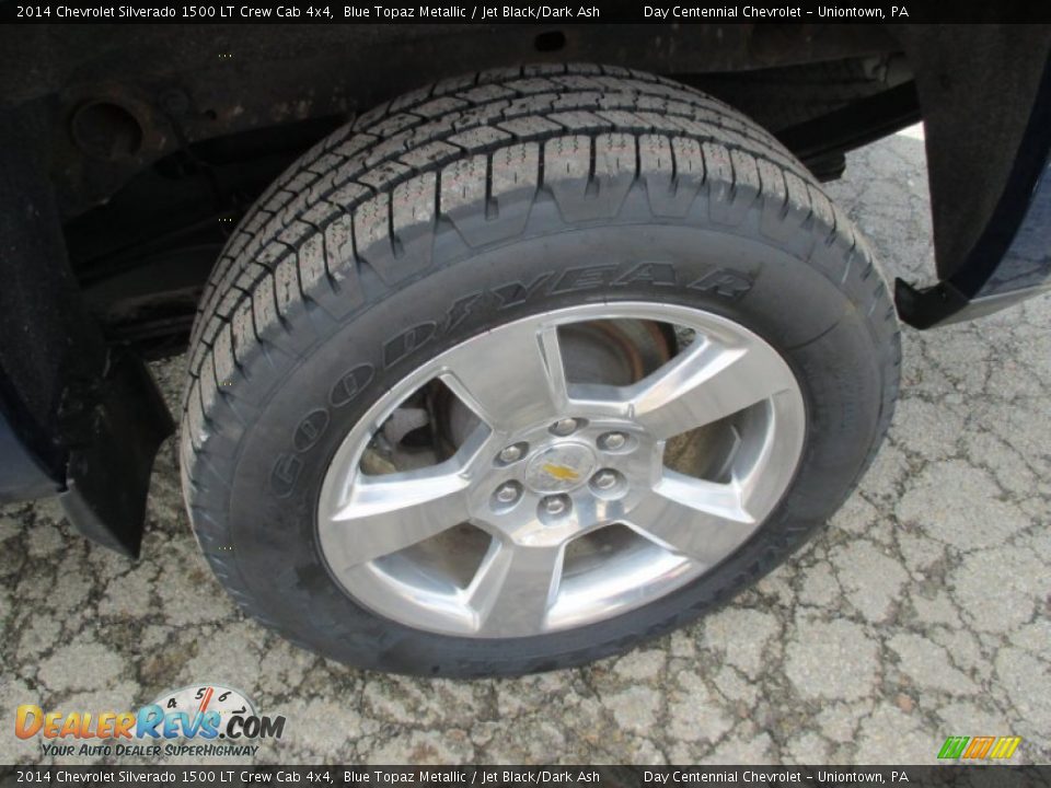 2014 Chevrolet Silverado 1500 LT Crew Cab 4x4 Blue Topaz Metallic / Jet Black/Dark Ash Photo #3
