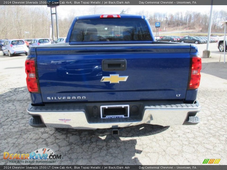 2014 Chevrolet Silverado 1500 LT Crew Cab 4x4 Blue Topaz Metallic / Jet Black/Dark Ash Photo #5