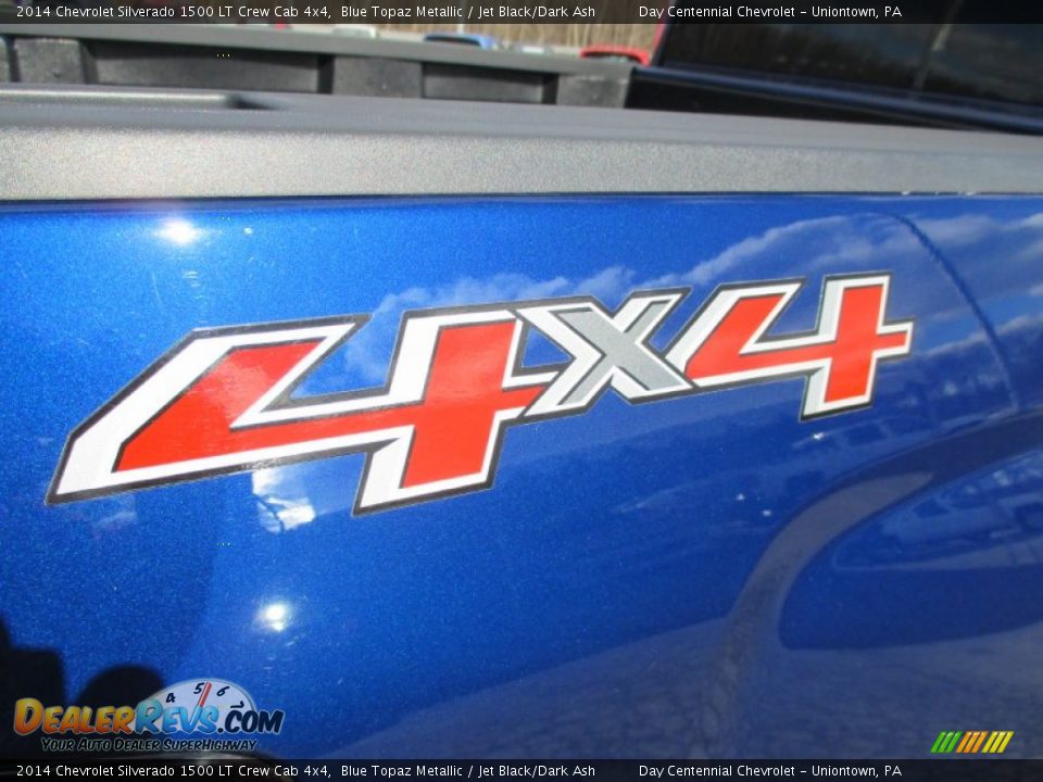 2014 Chevrolet Silverado 1500 LT Crew Cab 4x4 Blue Topaz Metallic / Jet Black/Dark Ash Photo #9