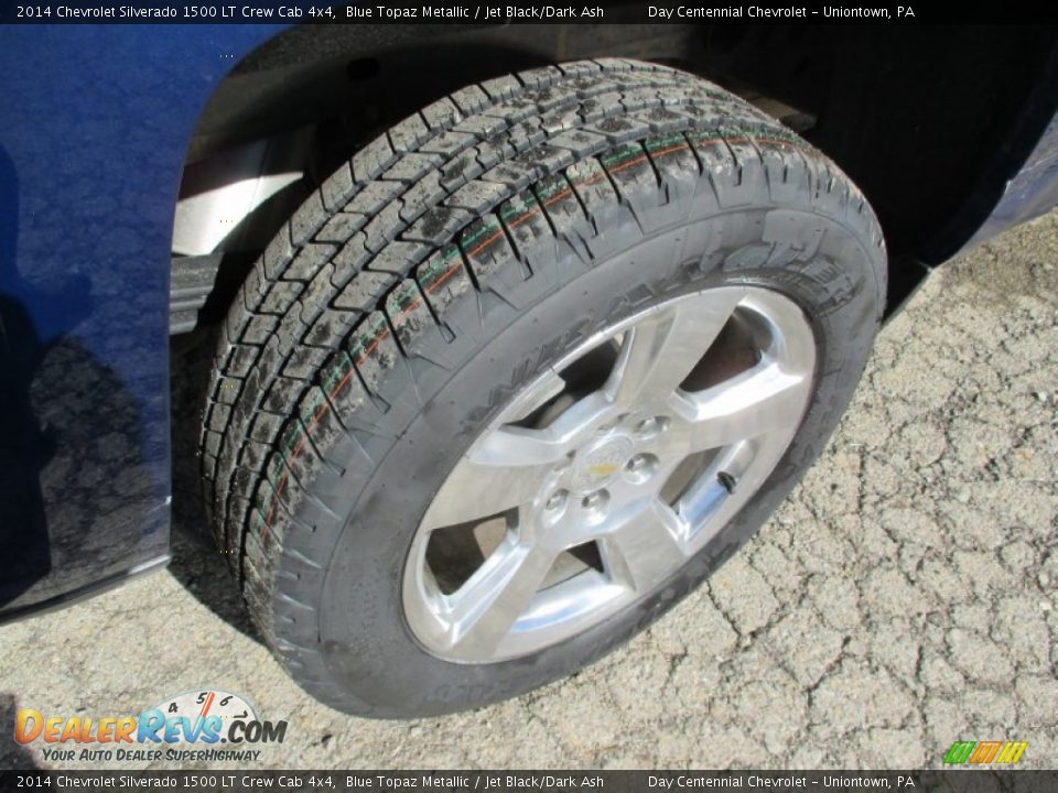 2014 Chevrolet Silverado 1500 LT Crew Cab 4x4 Blue Topaz Metallic / Jet Black/Dark Ash Photo #10