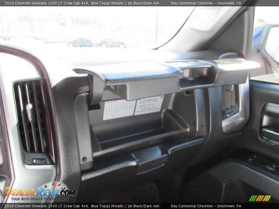 2014 Chevrolet Silverado 1500 LT Crew Cab 4x4 Blue Topaz Metallic / Jet Black/Dark Ash Photo #31