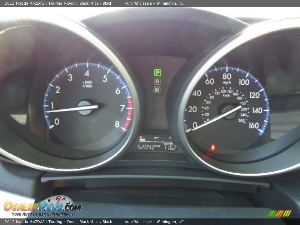 2012 Mazda MAZDA3 i Touring 4 Door Black Mica / Black Photo #17