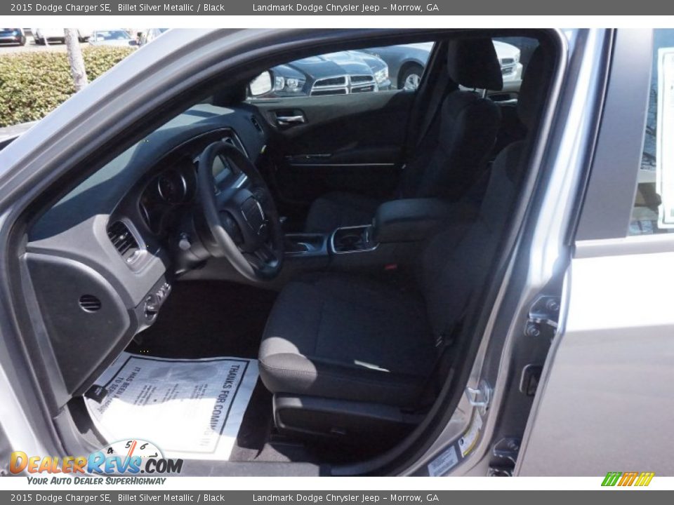 2015 Dodge Charger SE Billet Silver Metallic / Black Photo #6