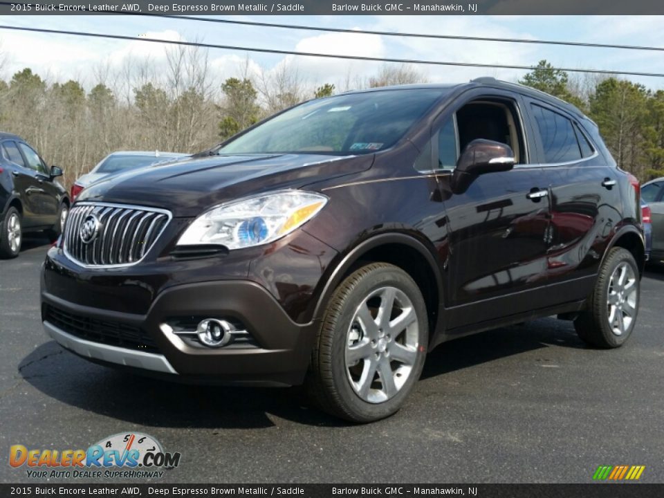 2015 Buick Encore Leather AWD Deep Espresso Brown Metallic / Saddle Photo #1