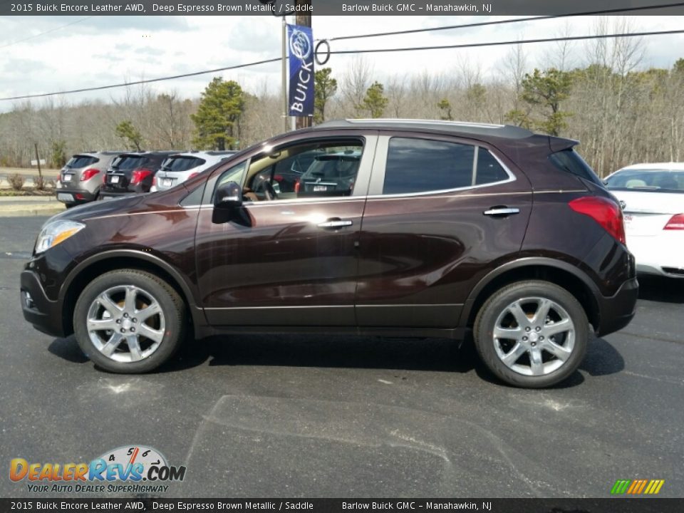 Deep Espresso Brown Metallic 2015 Buick Encore Leather AWD Photo #3