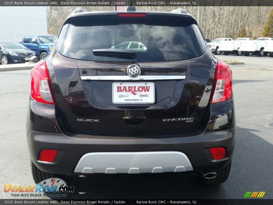 2015 Buick Encore Leather AWD Deep Espresso Brown Metallic / Saddle Photo #5