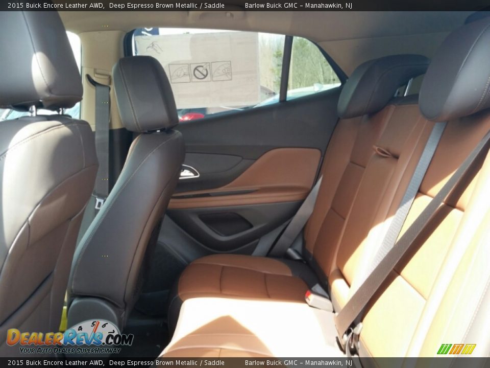 2015 Buick Encore Leather AWD Deep Espresso Brown Metallic / Saddle Photo #6