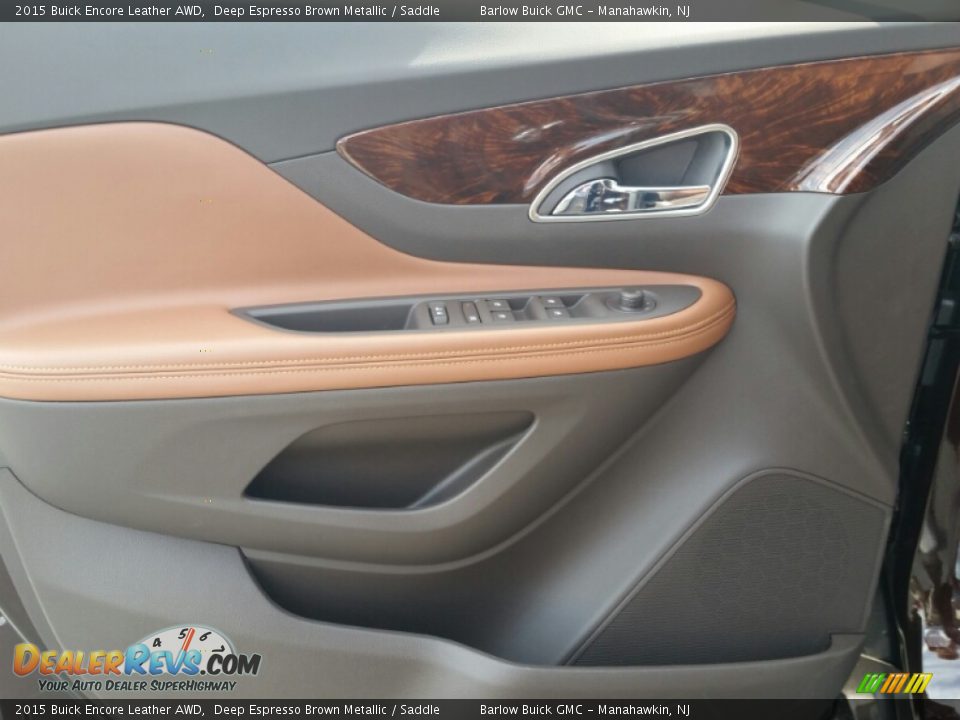 2015 Buick Encore Leather AWD Deep Espresso Brown Metallic / Saddle Photo #8