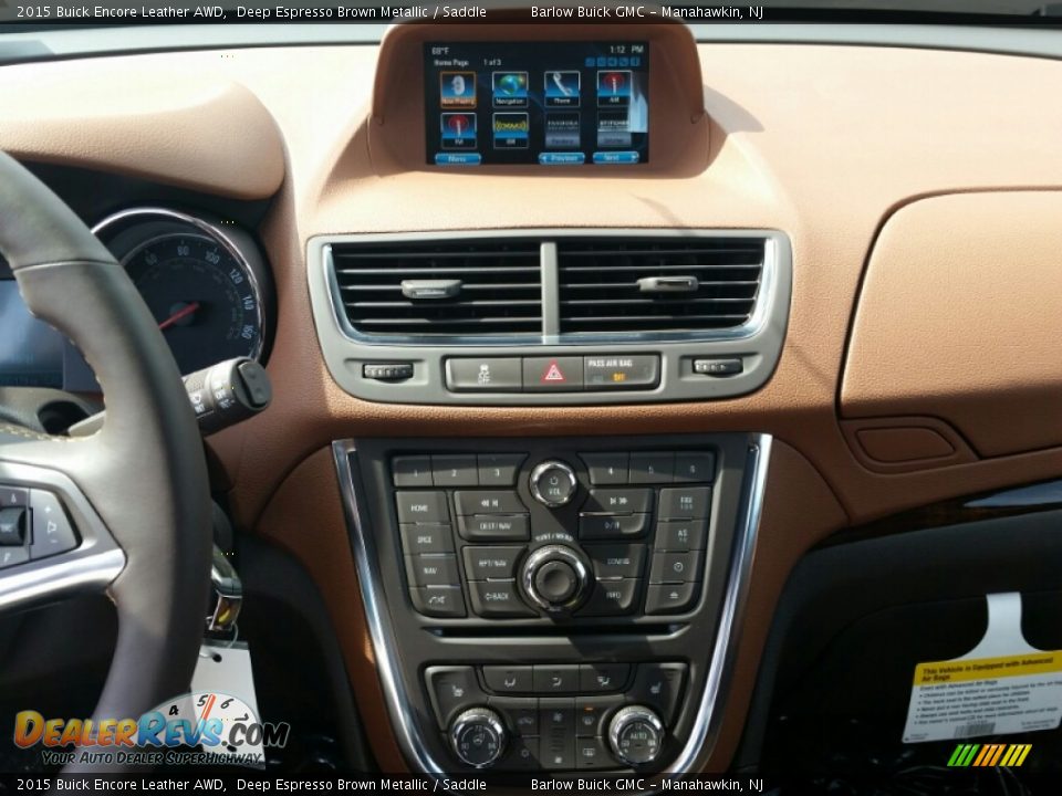 2015 Buick Encore Leather AWD Deep Espresso Brown Metallic / Saddle Photo #10