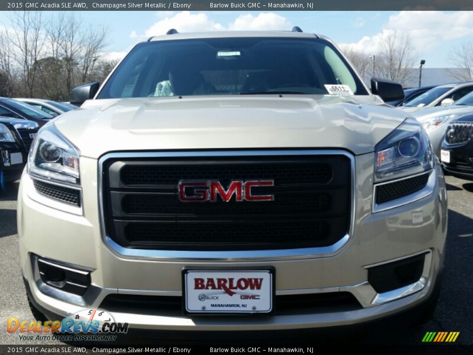 2015 GMC Acadia SLE AWD Champagne Silver Metallic / Ebony Photo #2