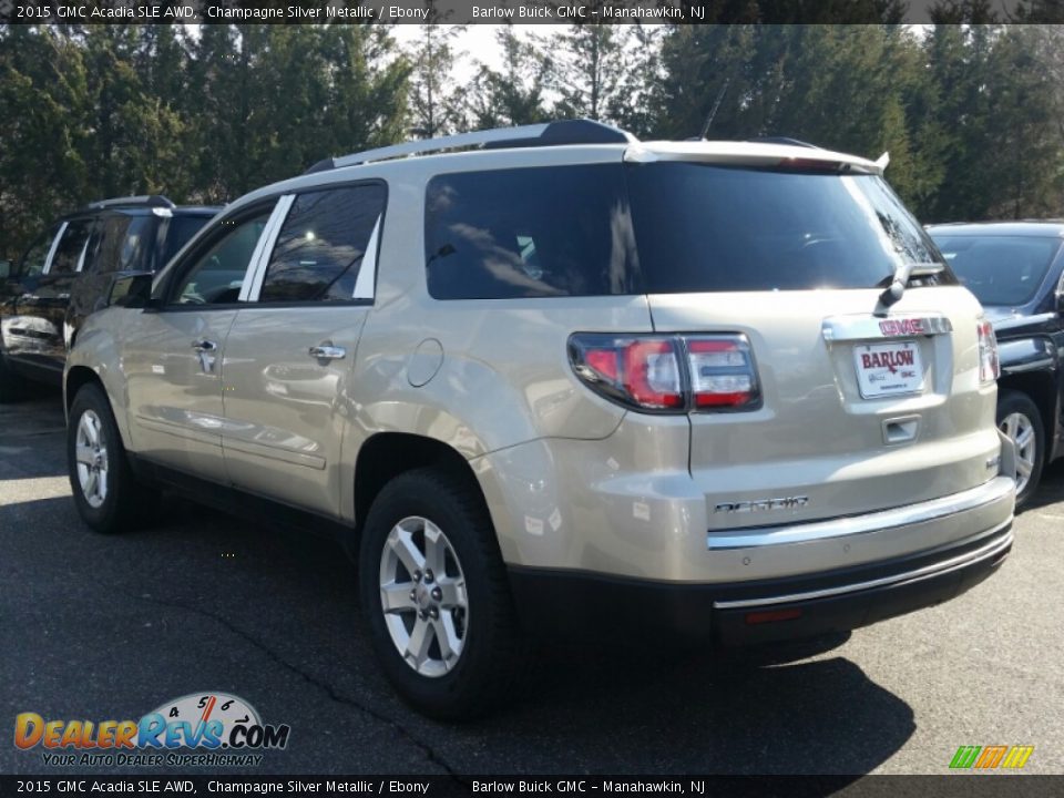 2015 GMC Acadia SLE AWD Champagne Silver Metallic / Ebony Photo #3