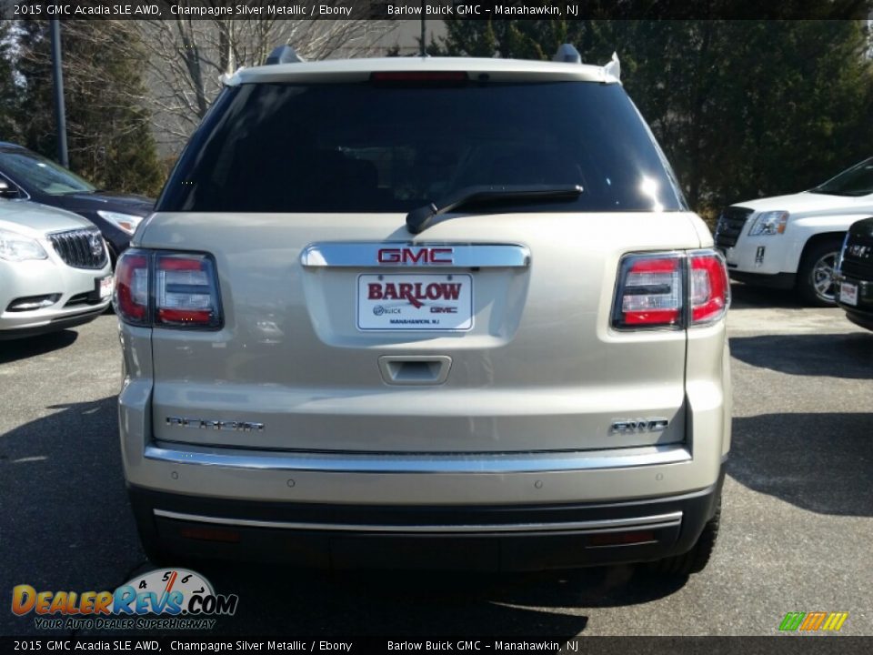 2015 GMC Acadia SLE AWD Champagne Silver Metallic / Ebony Photo #4