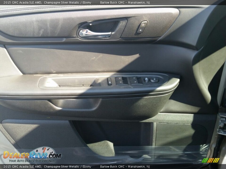 2015 GMC Acadia SLE AWD Champagne Silver Metallic / Ebony Photo #8