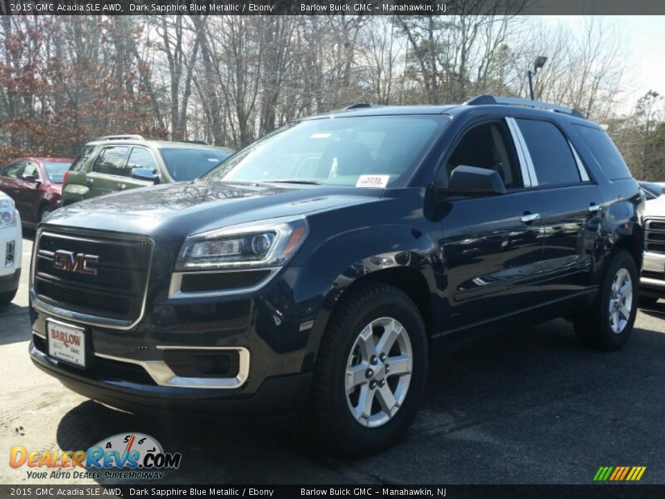2015 GMC Acadia SLE AWD Dark Sapphire Blue Metallic / Ebony Photo #1