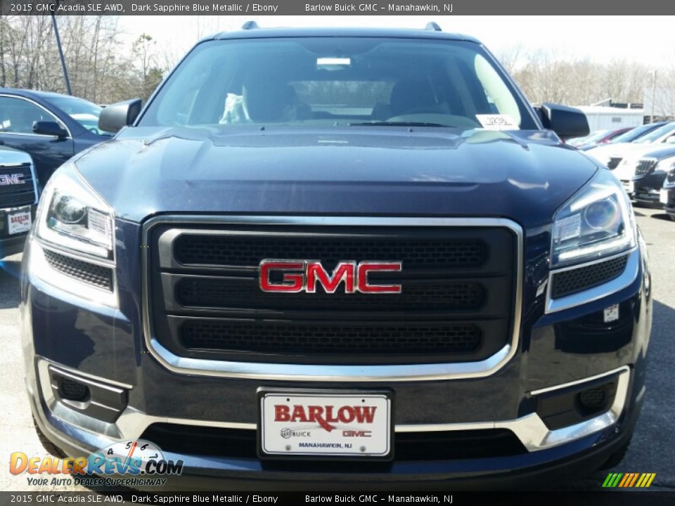 2015 GMC Acadia SLE AWD Dark Sapphire Blue Metallic / Ebony Photo #2
