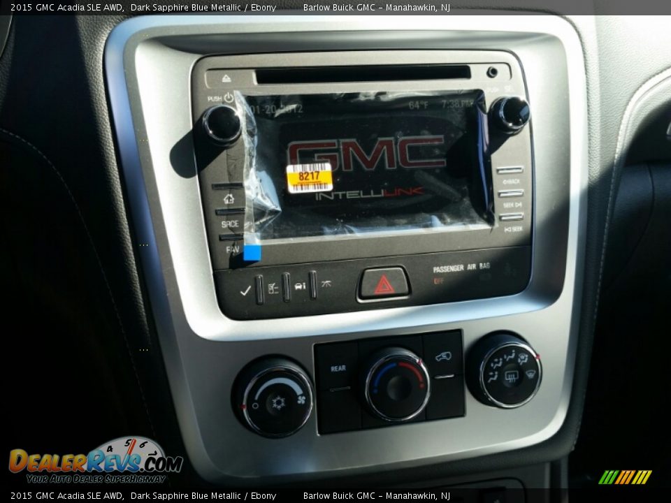 2015 GMC Acadia SLE AWD Dark Sapphire Blue Metallic / Ebony Photo #9