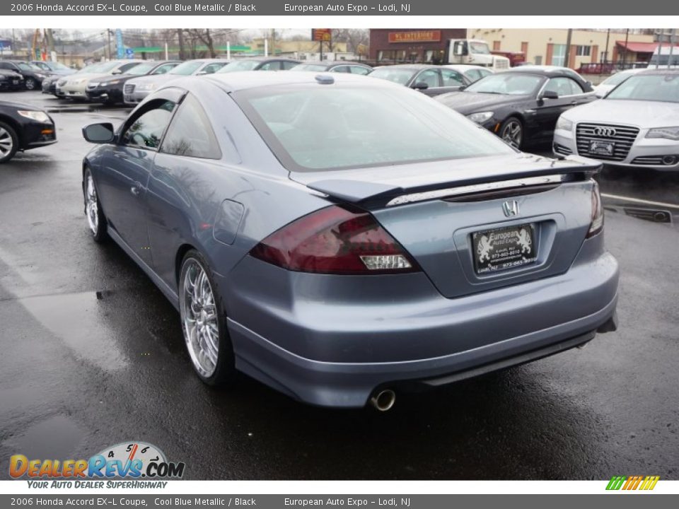 2006 Honda Accord EX-L Coupe Cool Blue Metallic / Black Photo #3