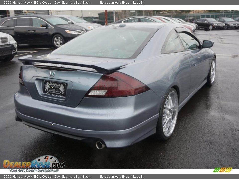 2006 Honda Accord EX-L Coupe Cool Blue Metallic / Black Photo #4