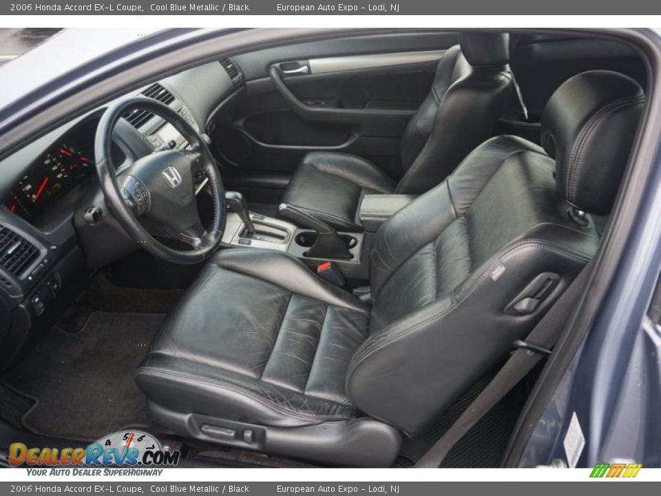 2006 Honda Accord EX-L Coupe Cool Blue Metallic / Black Photo #5