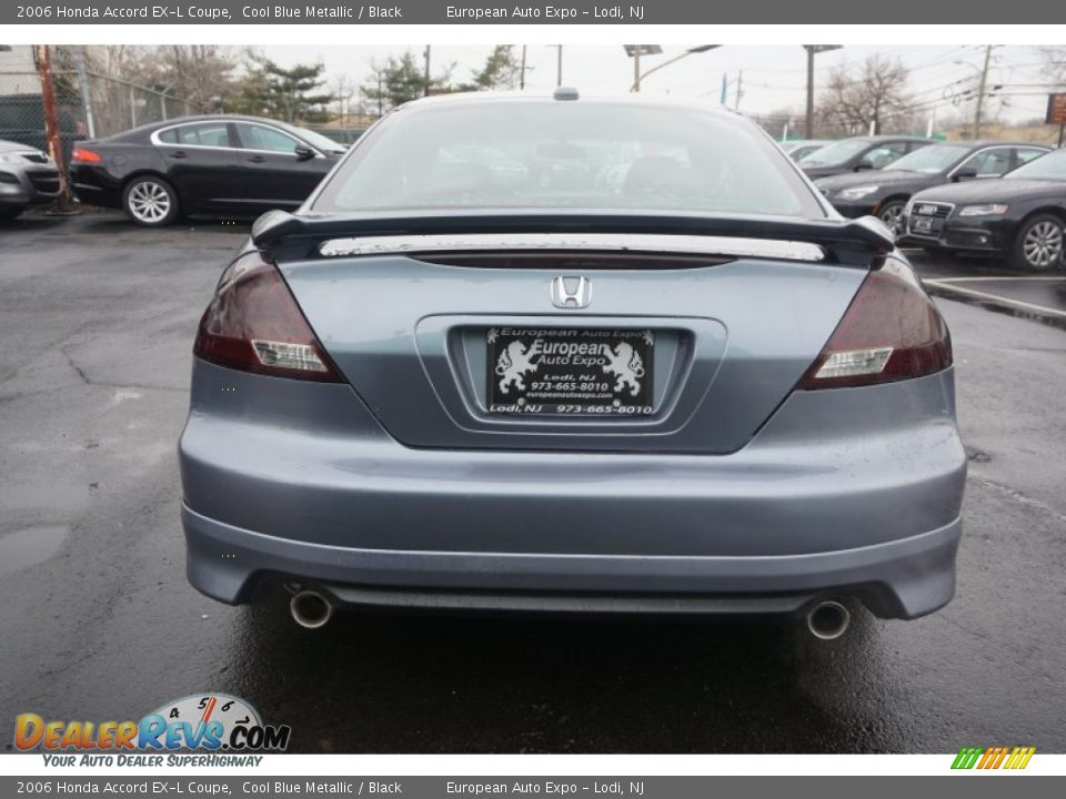 2006 Honda Accord EX-L Coupe Cool Blue Metallic / Black Photo #7