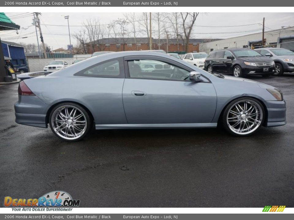 2006 Honda Accord EX-L Coupe Cool Blue Metallic / Black Photo #8