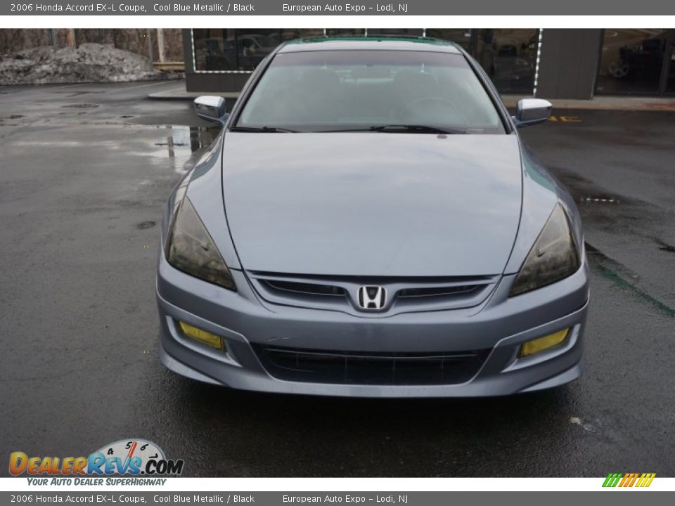 2006 Honda Accord EX-L Coupe Cool Blue Metallic / Black Photo #9